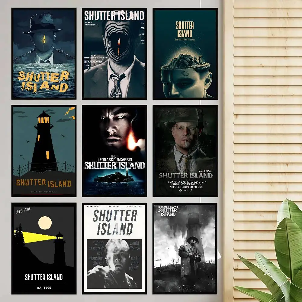 Classic Movie Shutter Island Poster Self-adhesive Art Room Entrance Restaurant Wall Decor Art Painting