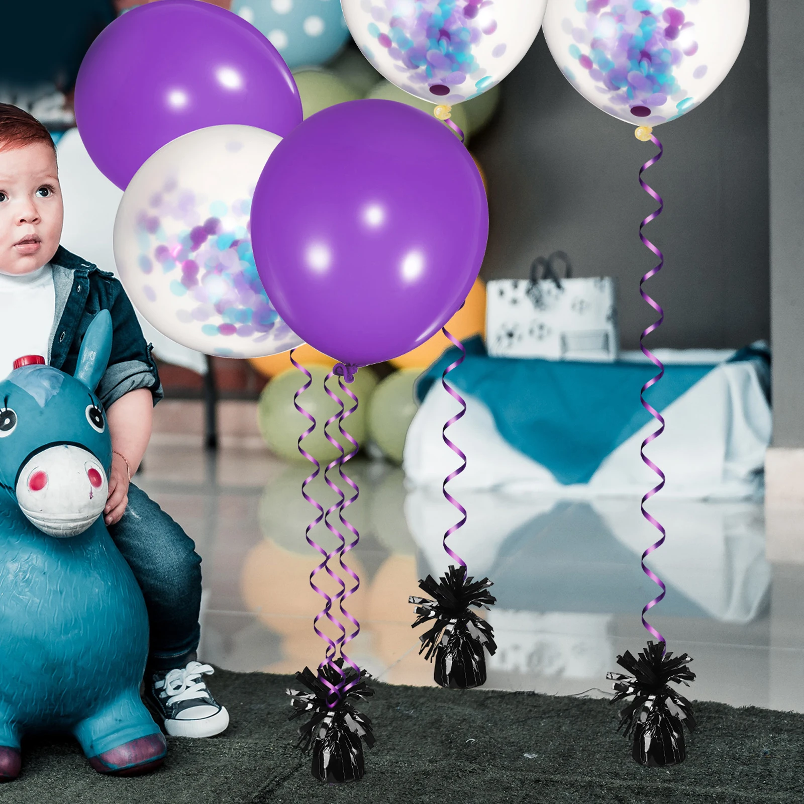 

8Pcs Balloon Holders Weight Strong Material Easy Use Party Wedding Holiday Decoration Accessories Balloon Arch Weights