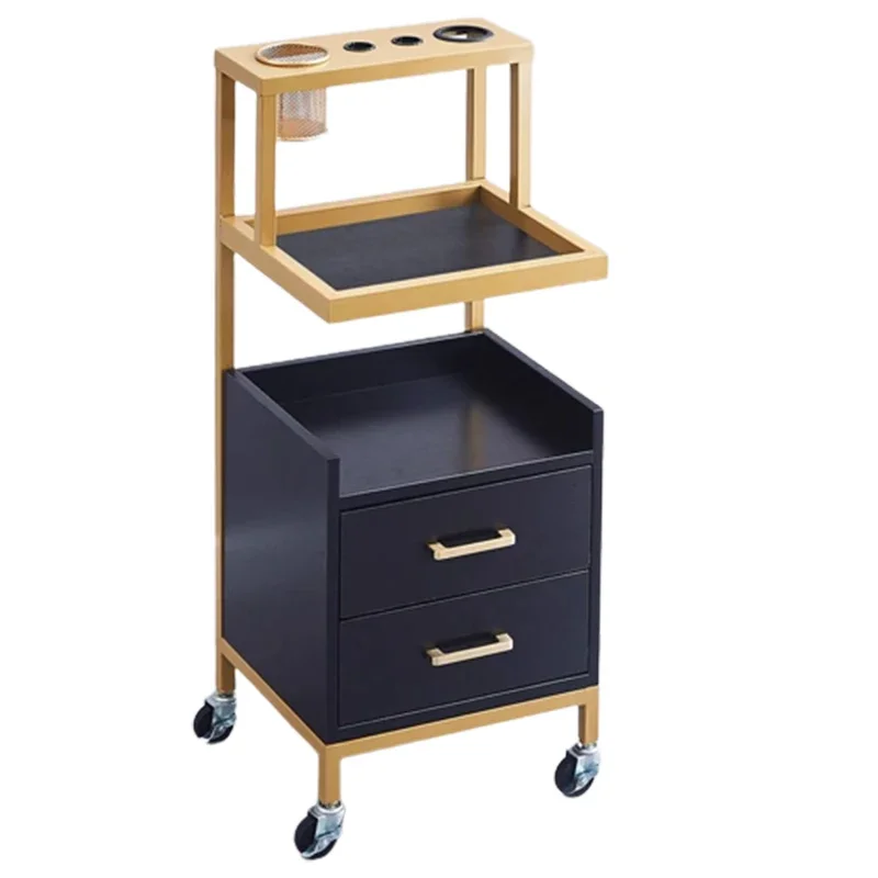 Barber Medical Salon Trolley Hair Cart Storage Beauty Salon Trolley Rolling Spa Carrito Auxiliar Salon Furniture BL50SF