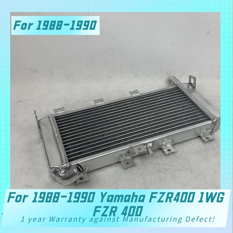 New  Aluminum Radiator For 1988-1990 Yamaha FZR400 1WG FZR 400 Cooler Cooling Coolant 1988 1989 1990