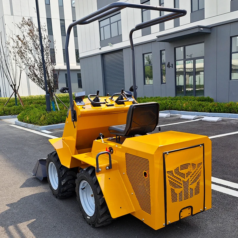 Mini cargador de dirección deslizante frontal de granja de dirección potente con dirección antideslizante personalizado a la venta