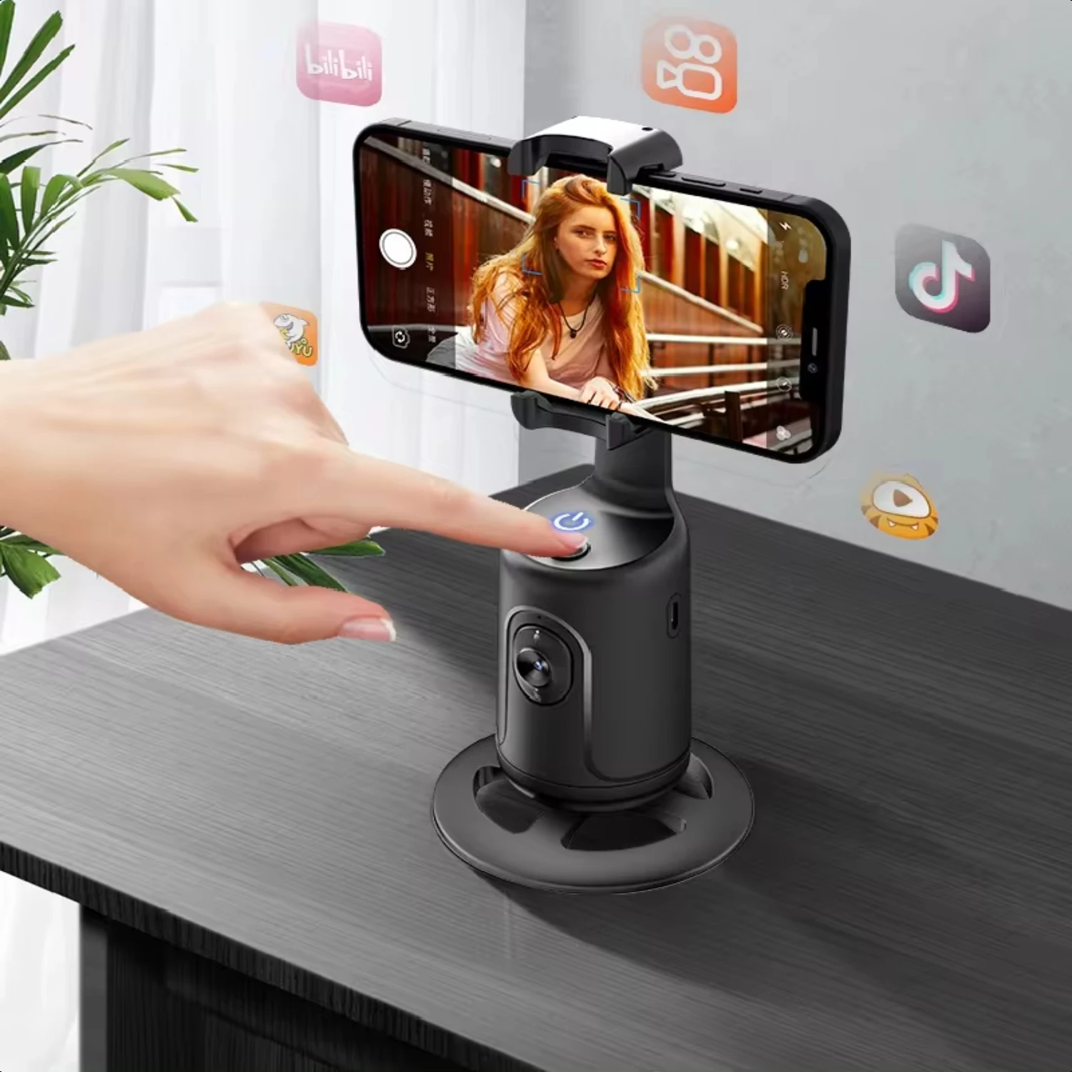 Auto Face Tracking Gimbal  AI Smart Gimbal Face Tracking Auto Phone Holder  Smartphone Video Vlog Live Stabilizer Tripod