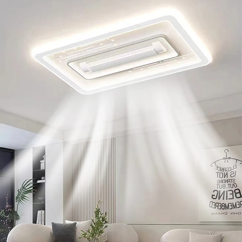 

NEW Ultrathin Bladeless Ceiling Fan With Lights Remote Control Minimalism Modern Fan Lighting Living Room Bedroom Led CeilingFan