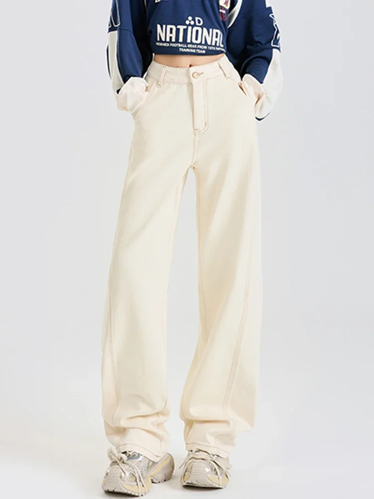 

Y2K Women Trend Jeans Autumn Hot Selling American Street High Waist Curved Slimming Pants