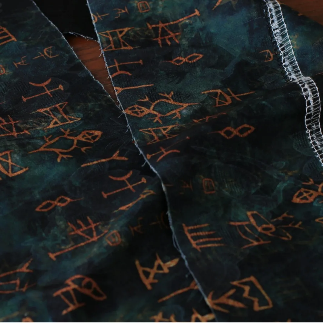 Oracle Bone Script Jacquard Re - Sewing Tie Dye review and price