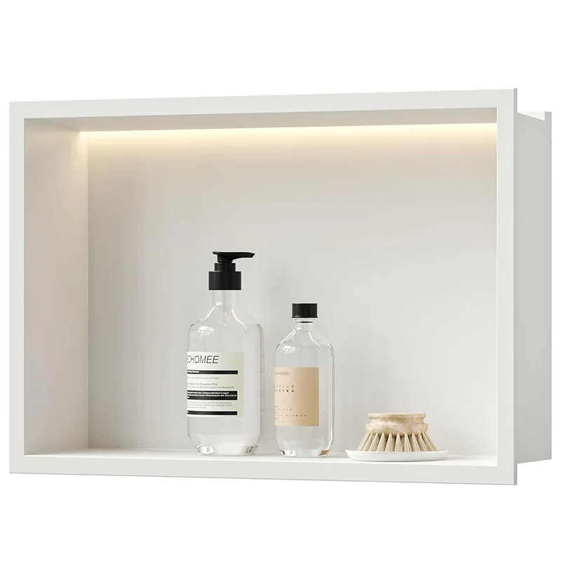 

Bathroom Wall Embedded Toilet Shelf Toilet Storage Cabinet Metal Stainless Steel Cabinet