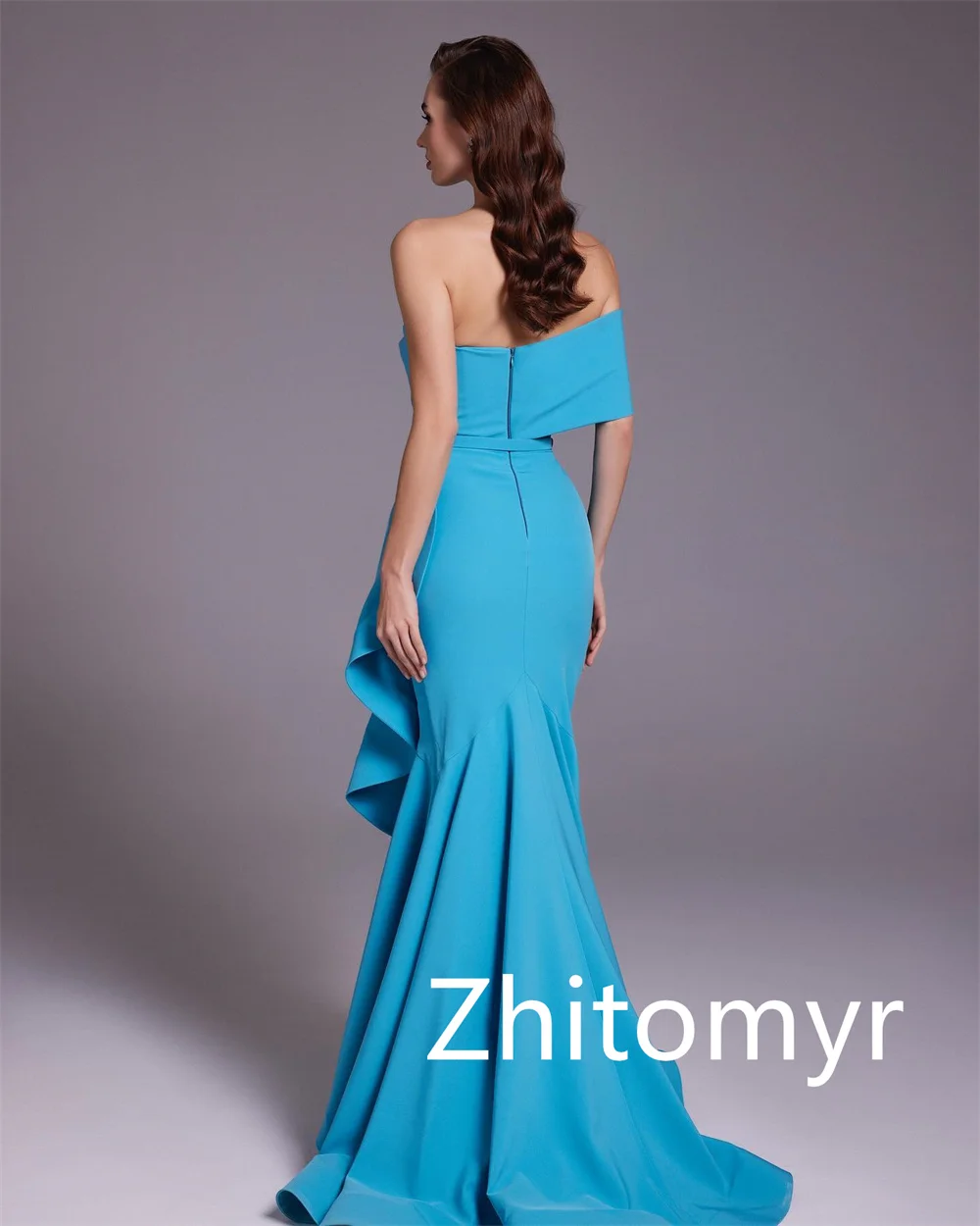 Customized  Fashion High Quality One-shoulder Mermaid Quinceanera Dresses Bows Layered Hugging Sweep/Brush Skirts S  2023