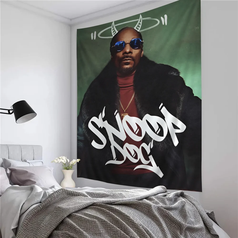 Rapper Snoop Dogg Colorful Tapestry Wall Hanging Hanging Tarot Hippie Wall Rugs Dorm Wall Art Decor