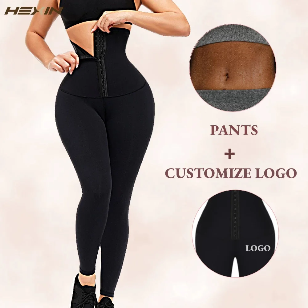 

Women Fajas Leggings Waist Trainer Leggings High Waisted Tummy Control Slimming Pants Weight Loss Body Shaper Workout Fittness