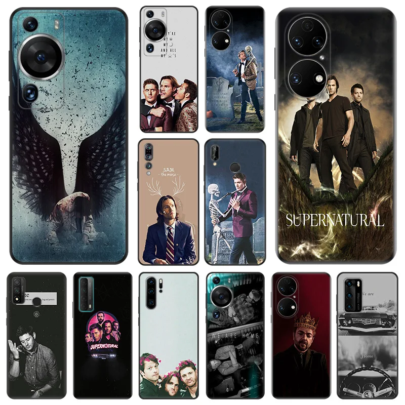 Matte Soft Phone Case for Honor X7 b X8 X9 X6 a 90 70 8X Magic5 Supernatural We Are Home Huawei P40 P30 P20 P Smart Black Cover