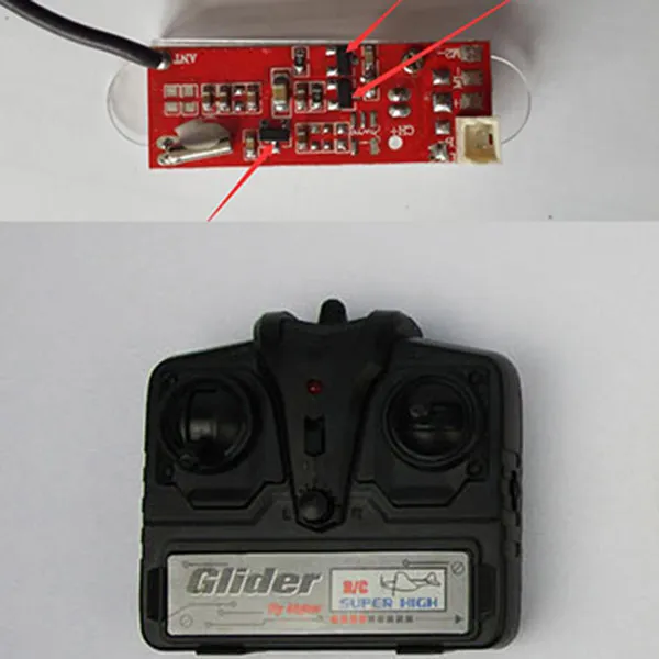 FX803 J3 2.4G Remote Controller Receiver Board with Protection Shell Signal Transmitter for RC Model Fixed Wing Airplane Glider