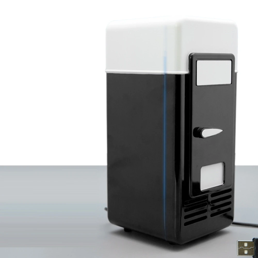 Портативный Настольный Электрический холодильник с USB, 5 В, Многофункциональный классический практичный мини-холодильник для напитков в автомобиле