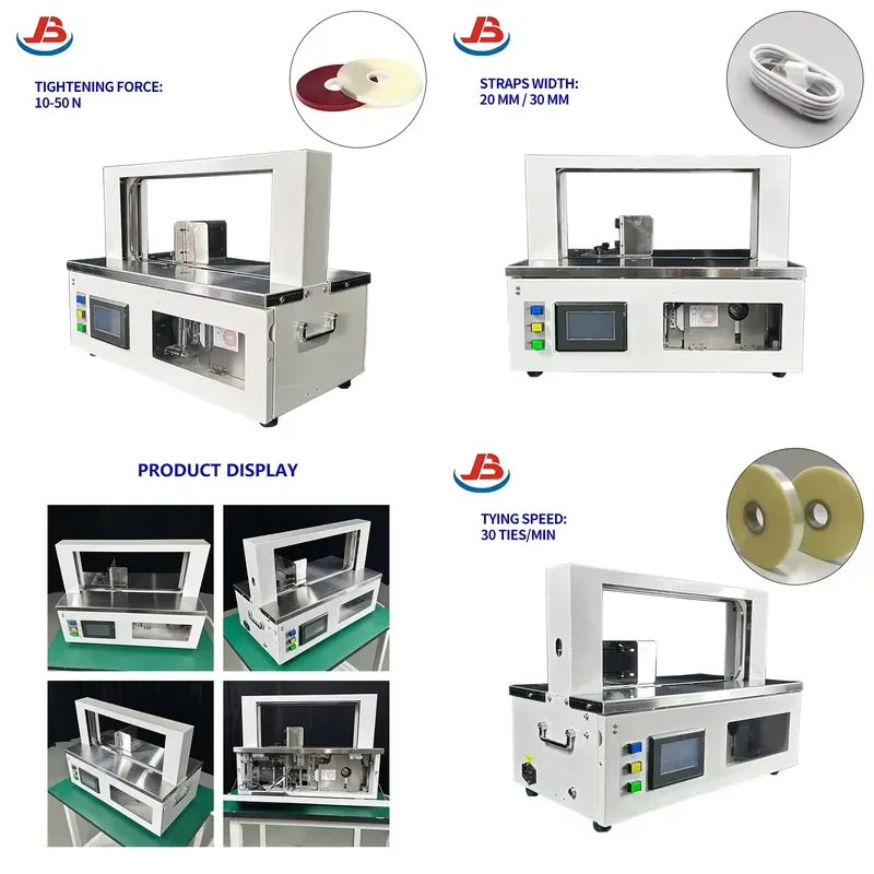 AP01 Automatic Mechanical Paper Tape Strapping Machine with Motor for Banknote and Box Packaging