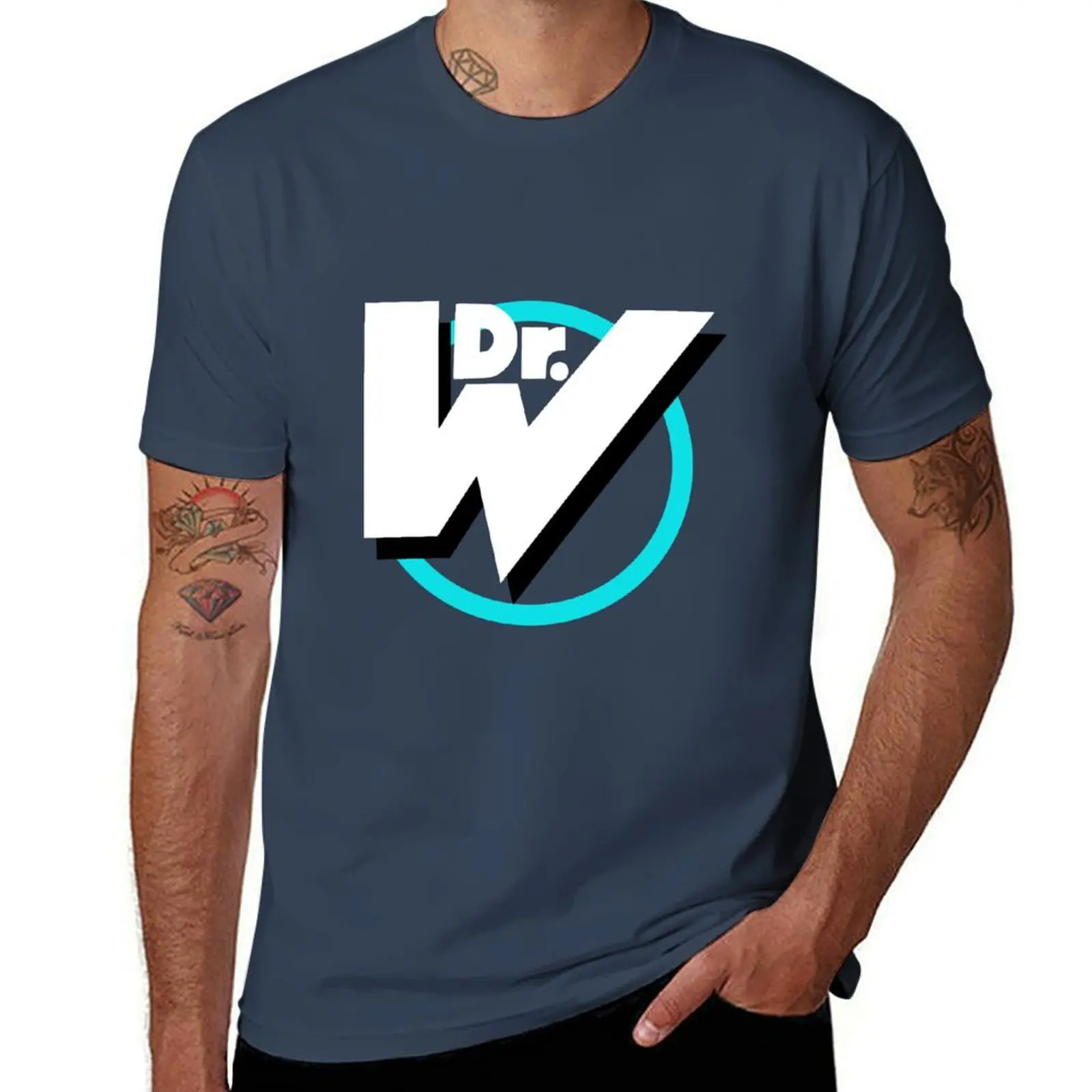 

Dr. Wily Logo T-Shirt vintage graphic tee plus size tops men workout shirt