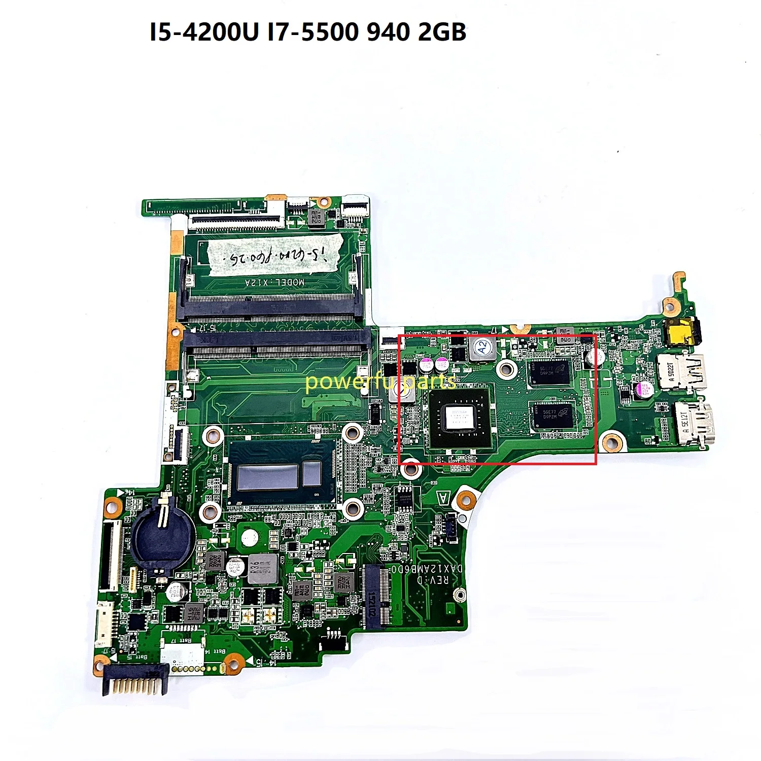

Для материнской платы HP PAVILION 15-AB DAX12AMB6D0 809045 -601 I5-4200U Процессор 940 2 ГБ Графический работает хорошо