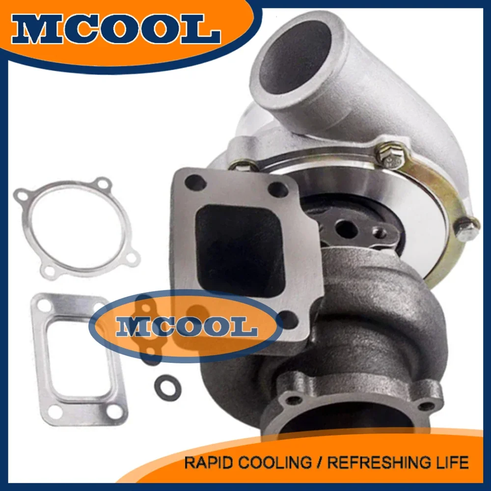 MCOOL NEW GT3582R GT3582 Flange .63AR 4 Bolt Water Cooled Turbo Charger .70 4 Bolts Anti-Surge Universal Turbocharger 600HP