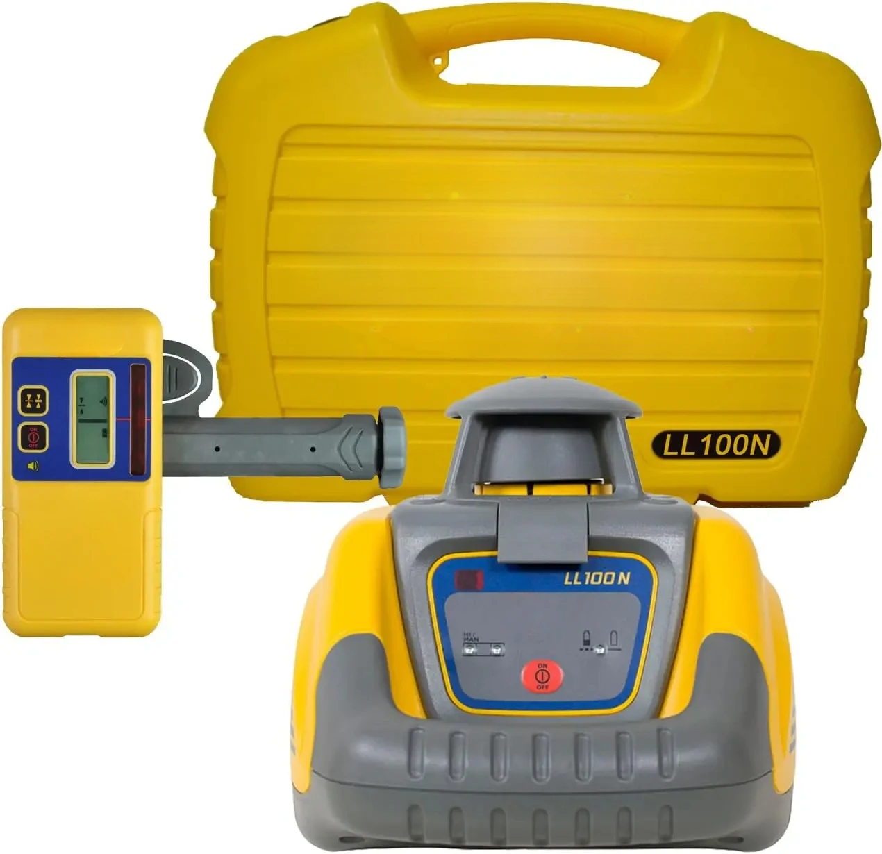 

LL100N Laser Level, Self-Leveling laser with HR320 Receiver, C59 Rod Clamp, Alkalie Batteries,