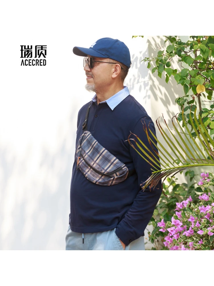 

Long Sleeve Pure Cotton T-Shirt for Dad Middle-Aged And Elderly Men Spring Autumn Comfortable Breathable Sweat Absorbent Busi...