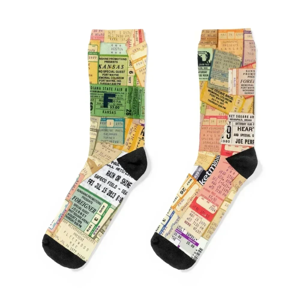 Concert Ticket Stubs Socks christmas gift luxe summer Wholesale Socks Female Men's hiphop hiking cartoon Men Socks Women's