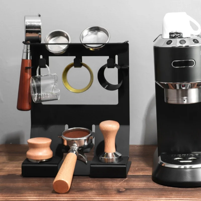 

New Coffee Utensils Storage Rack Handle Multifunctional Finishing Hanger Powder Press Hammer