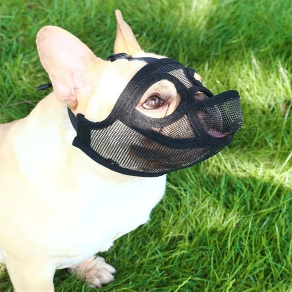 

Durable Mesh Dog Muzzle Anti-Eating Drinkable Pet Dog Mask Breathable Adjustable Dog Stop Barking Mask Outdoor Walking