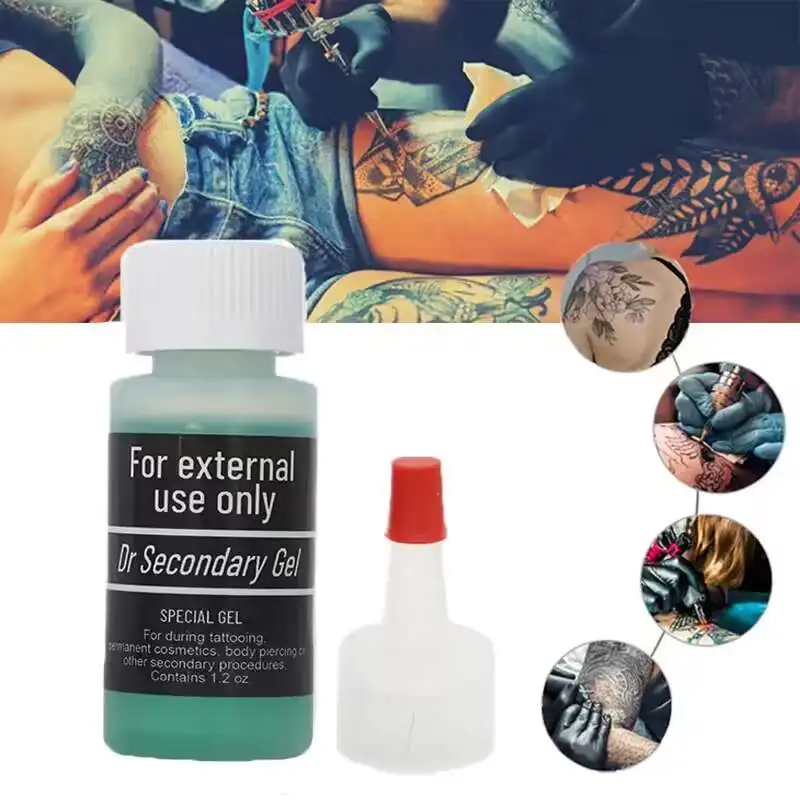 

1.2 OZ bottle Tattoo Accessories Blue Gel During Care for Permanent Makeup Lips and Eyebrows