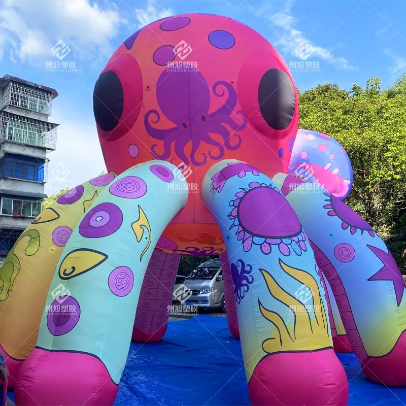 

Inflatable Octopus Pink Cartoon Octopus Shape,Outdoor Marine Animal Beach Decoration
