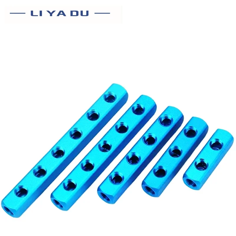 1/4 PT Thread Versatile Pneumatic Manifold Splitter with Quick Connectors and Multiple Ports for Efficient Air Distribution