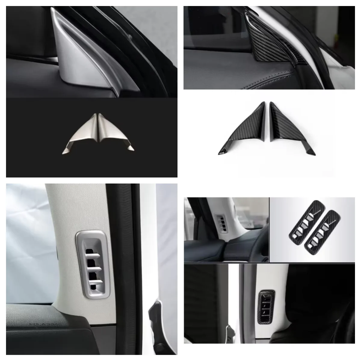 

For Mazda CX-5 CX5 CX8 2017-2024 KF Interior tuyere Side Triangle Corner Cover Trim A Pillar Car Decoration Accessories