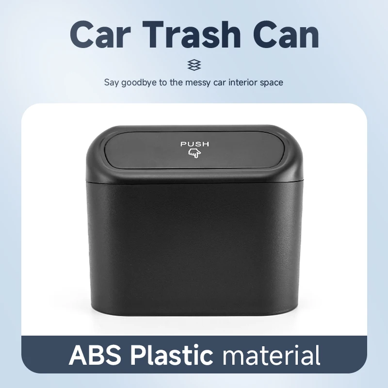 Car Portable Hanging Trash Can For Mitsubishi Outlander 3 4 phev 2013-2018 2019 2020 2021 2022 2023 2024 2025 2026 Accessories - view 4