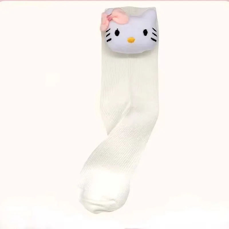 Miniso Sanrio Hello Kitty Mijn Melodie Kuromi Cinnamoroll Pom Pom Purin Cartoon Schattige Katoenen Sokken Casual Sokken Vrienden Geschenken