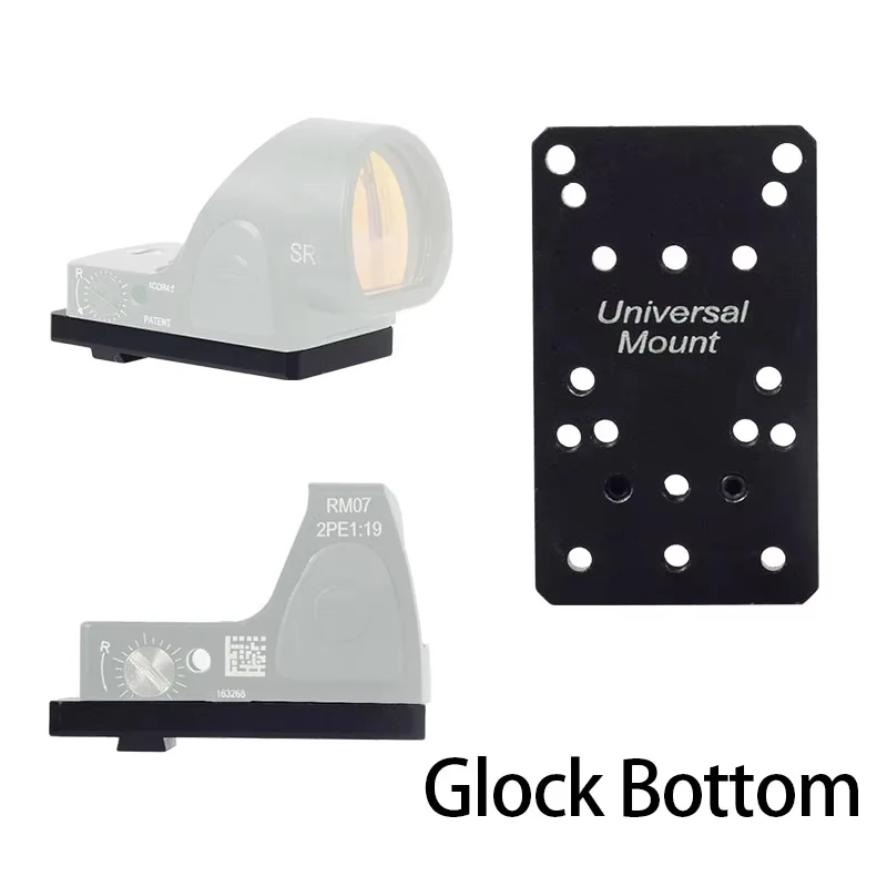 

Универсальная монтажная пластина для прицела Glock, тактический охотничий пистолет, оптика с красной точкой, основание для пистолета Glock 17 19, адаптер MROS