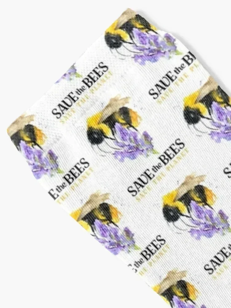 Save the Bees Socks custom sheer warm winter Boy Child Socks Women's