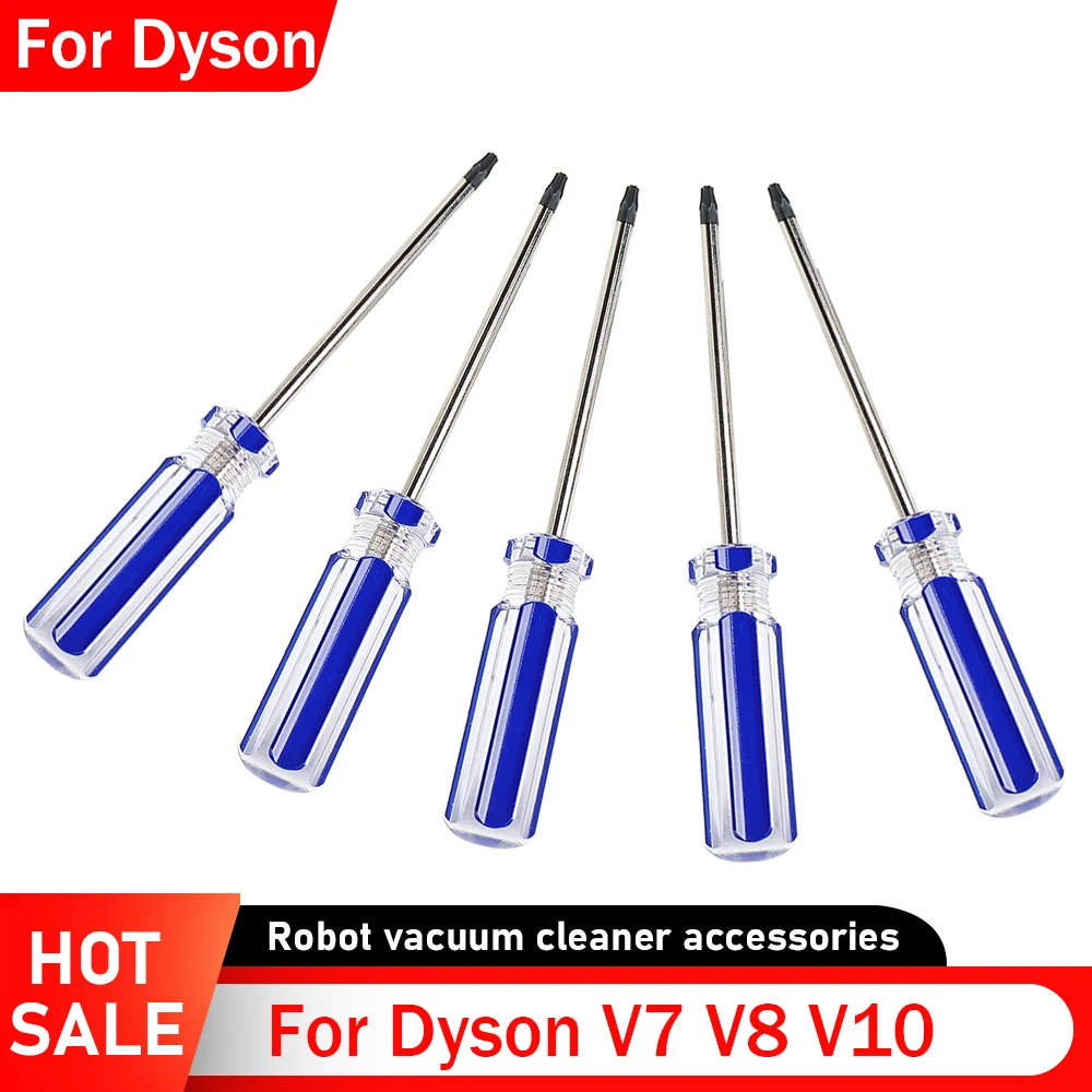 5pc T8 Tools For Dyson Vacuum Cleaners V7 V8 V10  Safety Magnetic Screwdriver Bits Hardware Precision Screwdriver Repair Tools