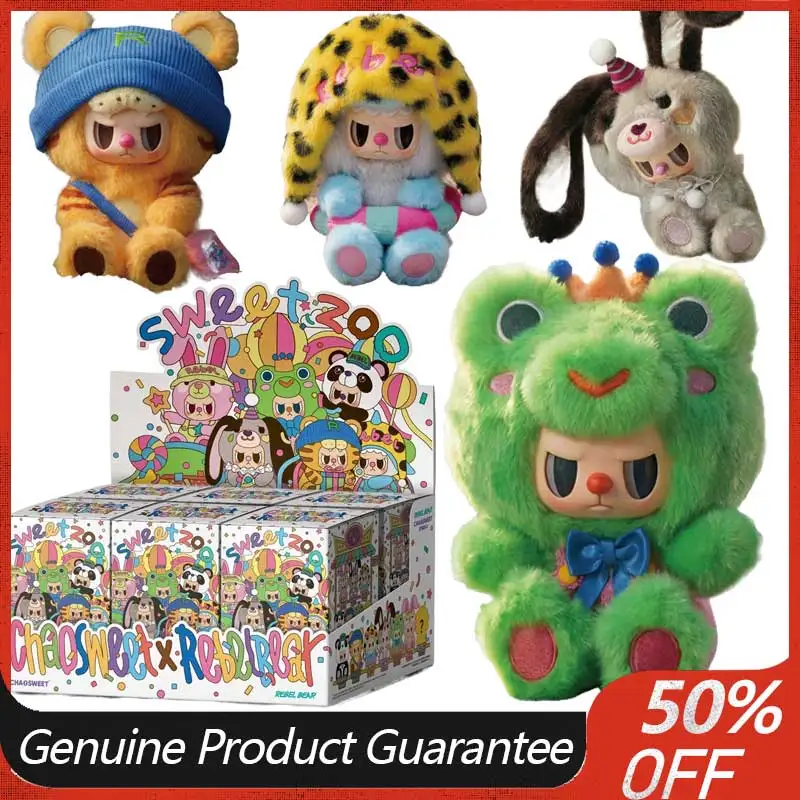 

Модная игрушка-сюрприз Chaos Sweetheart: Медведь-бунтарь из серии Sweetheart Zoo, виниловая фигурка в слепой коробке