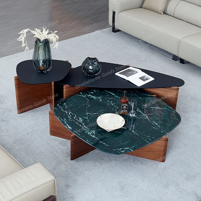 

Nordic Creative Living Room Coffee Tables Modern Minimalist High-End Villa Marble Coffee Table Minimalist Home Furniture FYCT