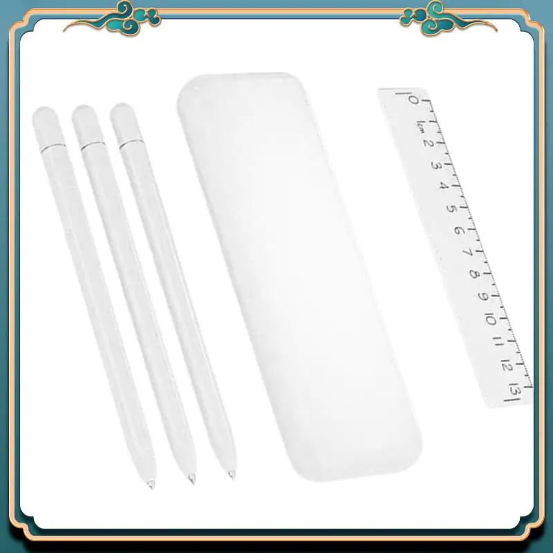 (جديد) - حافظة تقنية أنيقة ذات 3 أقلام - حامل مغناطيسي بتصميم جمالي، قرطاسية ممتازة للطلاب والمراهقين