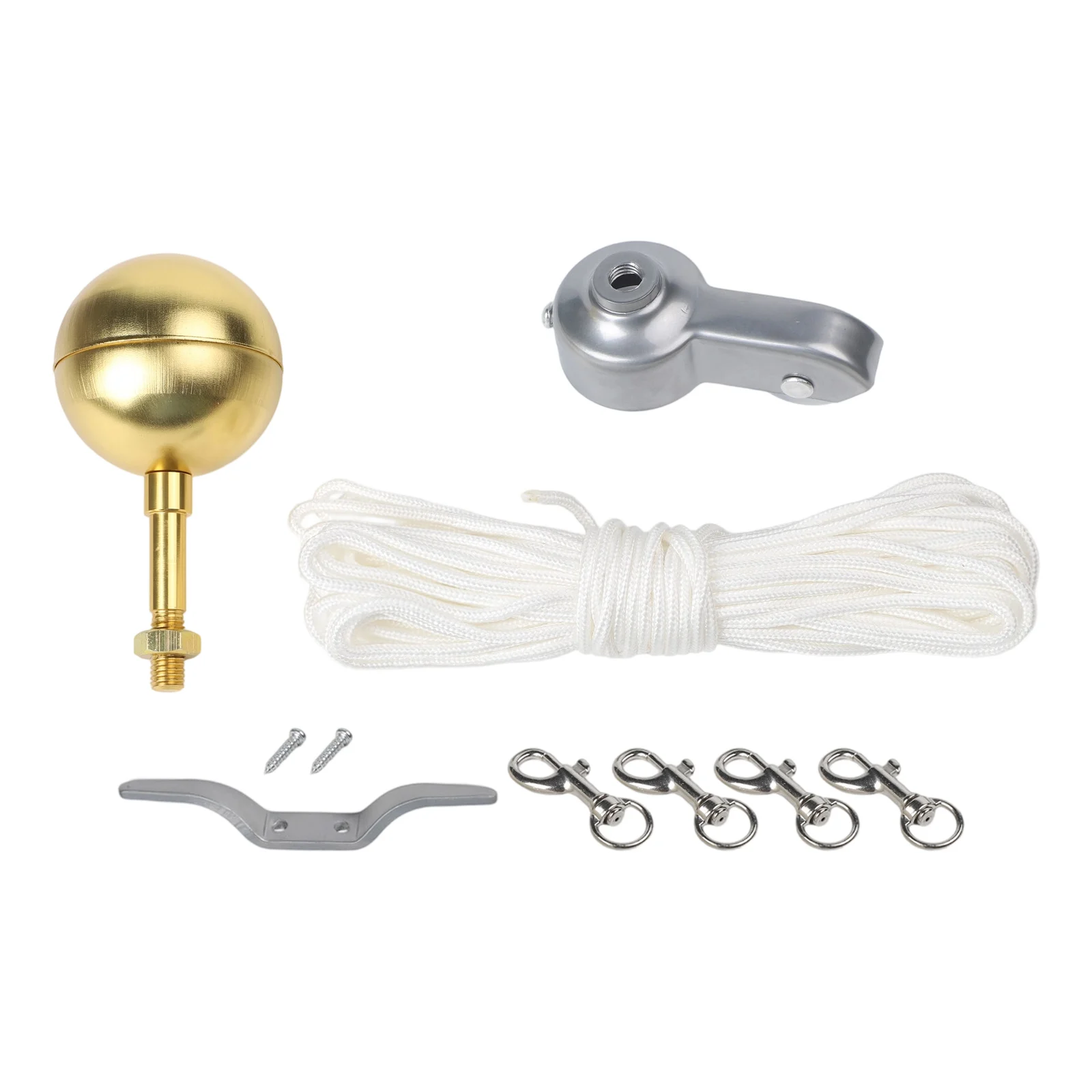 Flagpole Hardware Flagpole Accessories Aluminum Alloy Flagpole Drop Rope For Flagpoles Convenient Flag Connection For Awnings
