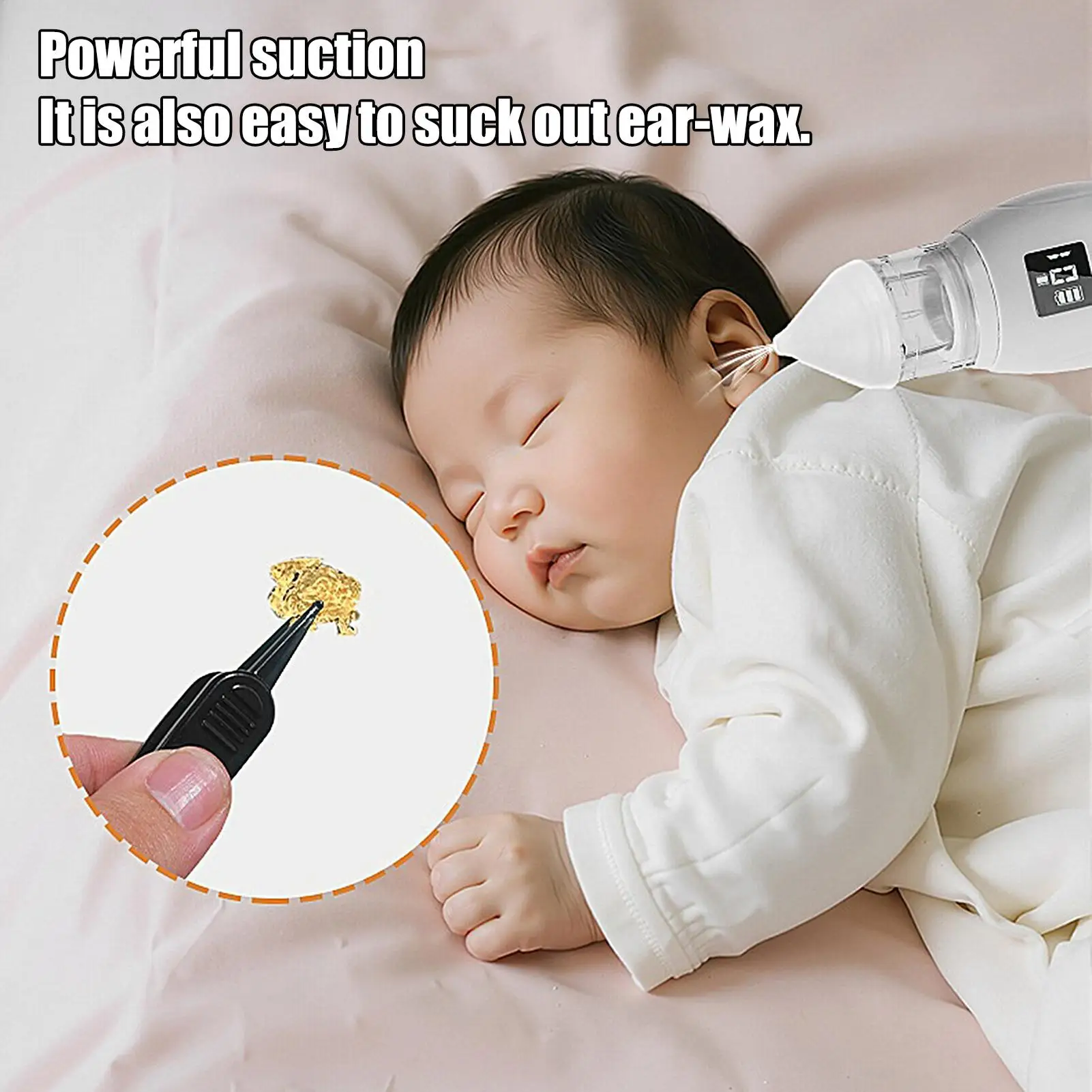 2026 New Pattern Baby Electric Nasal Aspirator Charging Version NewbornBaby Nasal Aspirator 3 Level Suction Adjustable Prevent