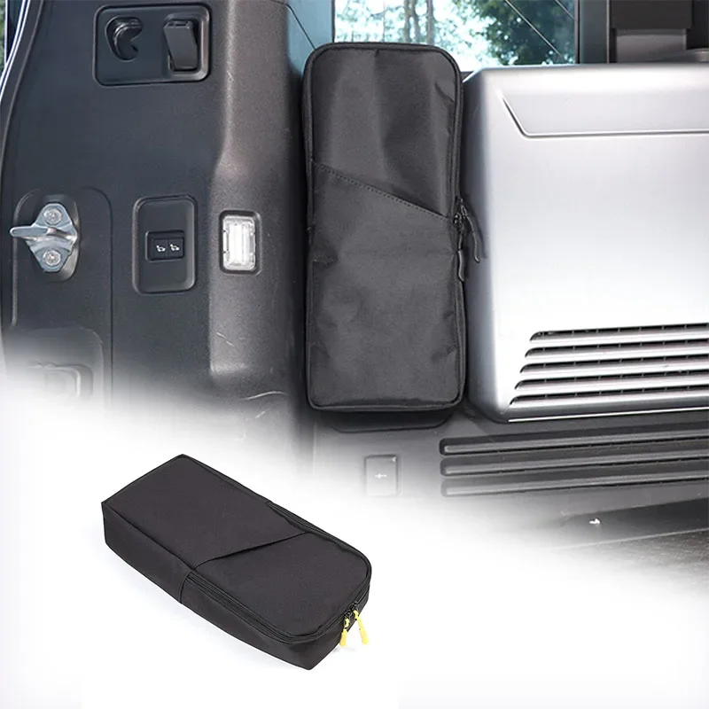 For Land Rover Defender 110 2020-2024 Black Oxford Cloth Car Trunk Organizer Toolbox Organizer Interior Accessories