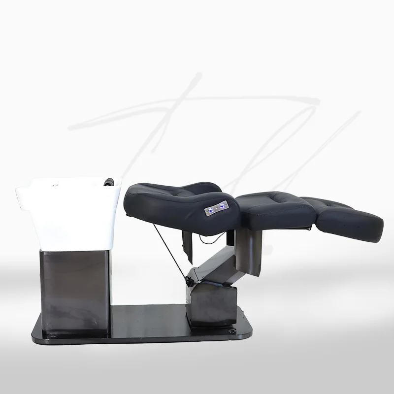 Bathing Bed, Hair Salon Electric Massage Bed, Japanese SPA Adjustable Flushing Beauty Salon Bed