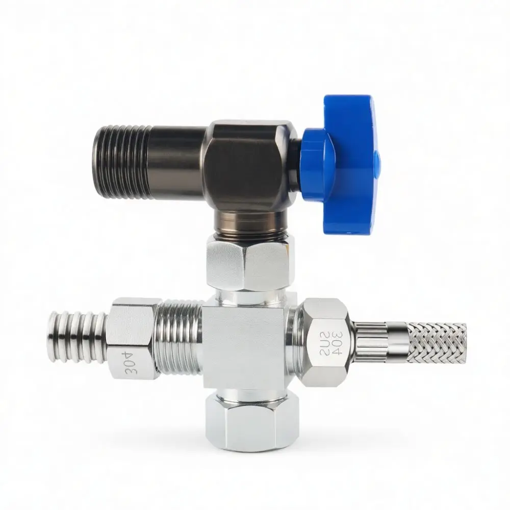 Premium Brass Angle Valve Tee Connector Thickened Design Water Diverter For Home Pipe Modification And Flow Control