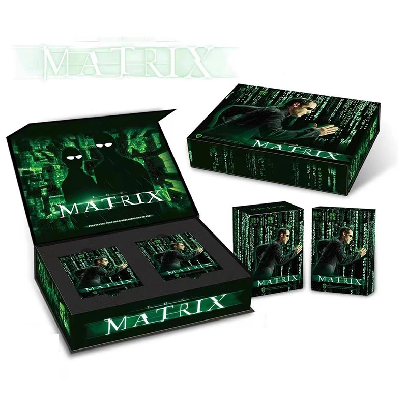 The Matrix Movie Collectible Trading Cards Booster Box - Neo Trinity Morpheus Sci-Fi Film Rare Holo Foil Character Scene Cards