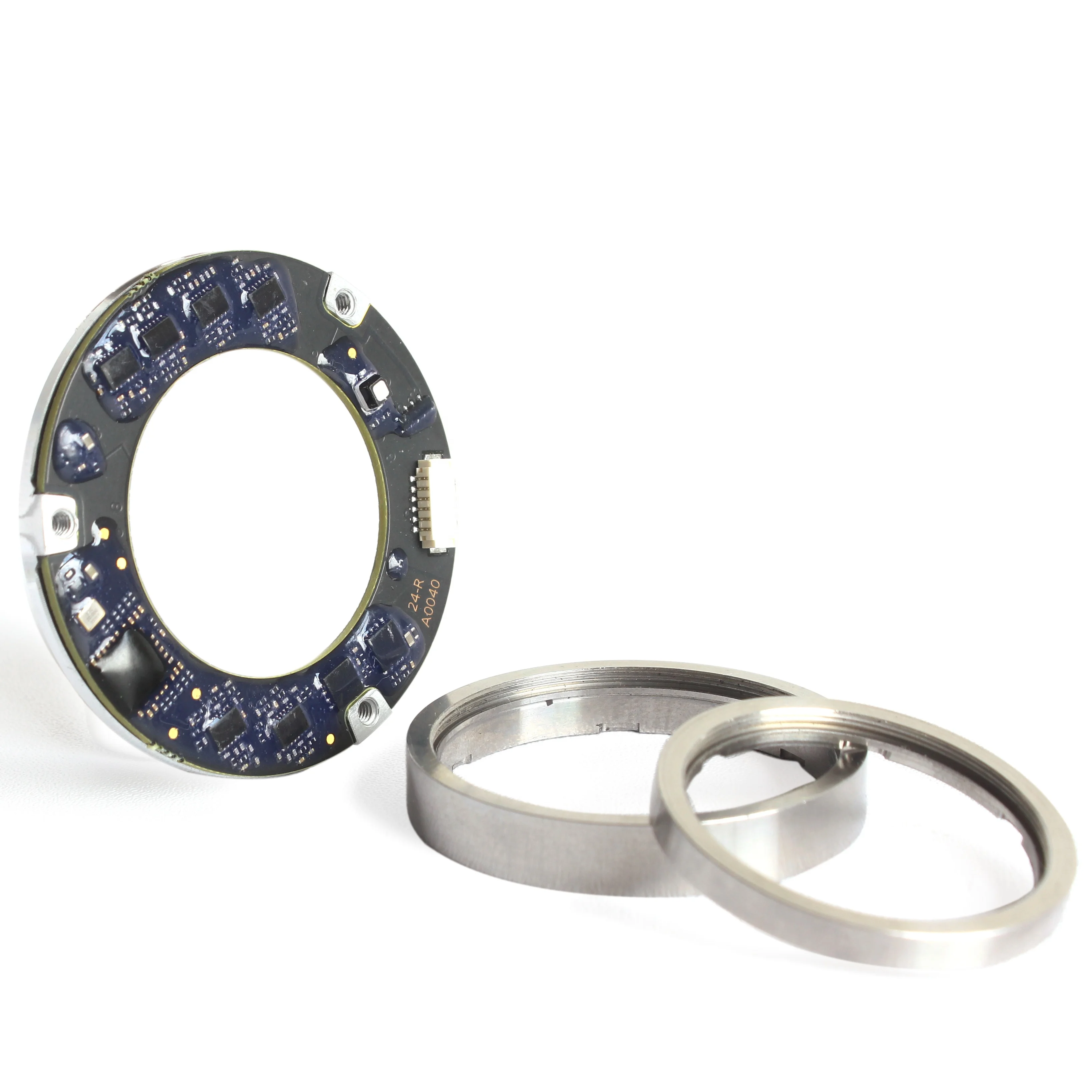 MOSRAC magnetic dual encoder hollow shaft 25mm ultra thin7mm 24bit high precision 0.01 degree for  joint motor