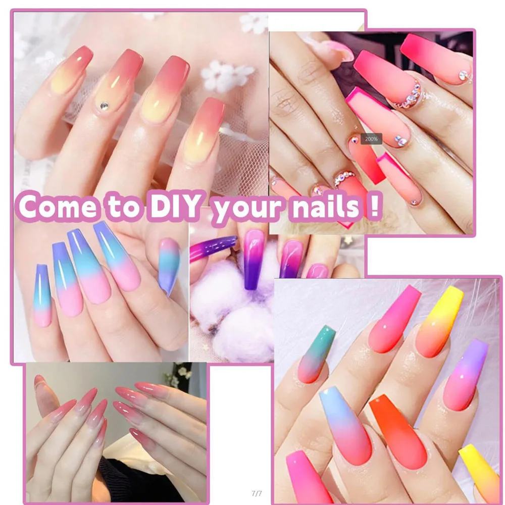 40 farben Feste Reiben Pulver Palette Set Atemberaubende Gradienten Wisch Klopfen Nagel Pigment Französisch Ombre Nagel Staub Diy Dekoration # 5 – Detail 7