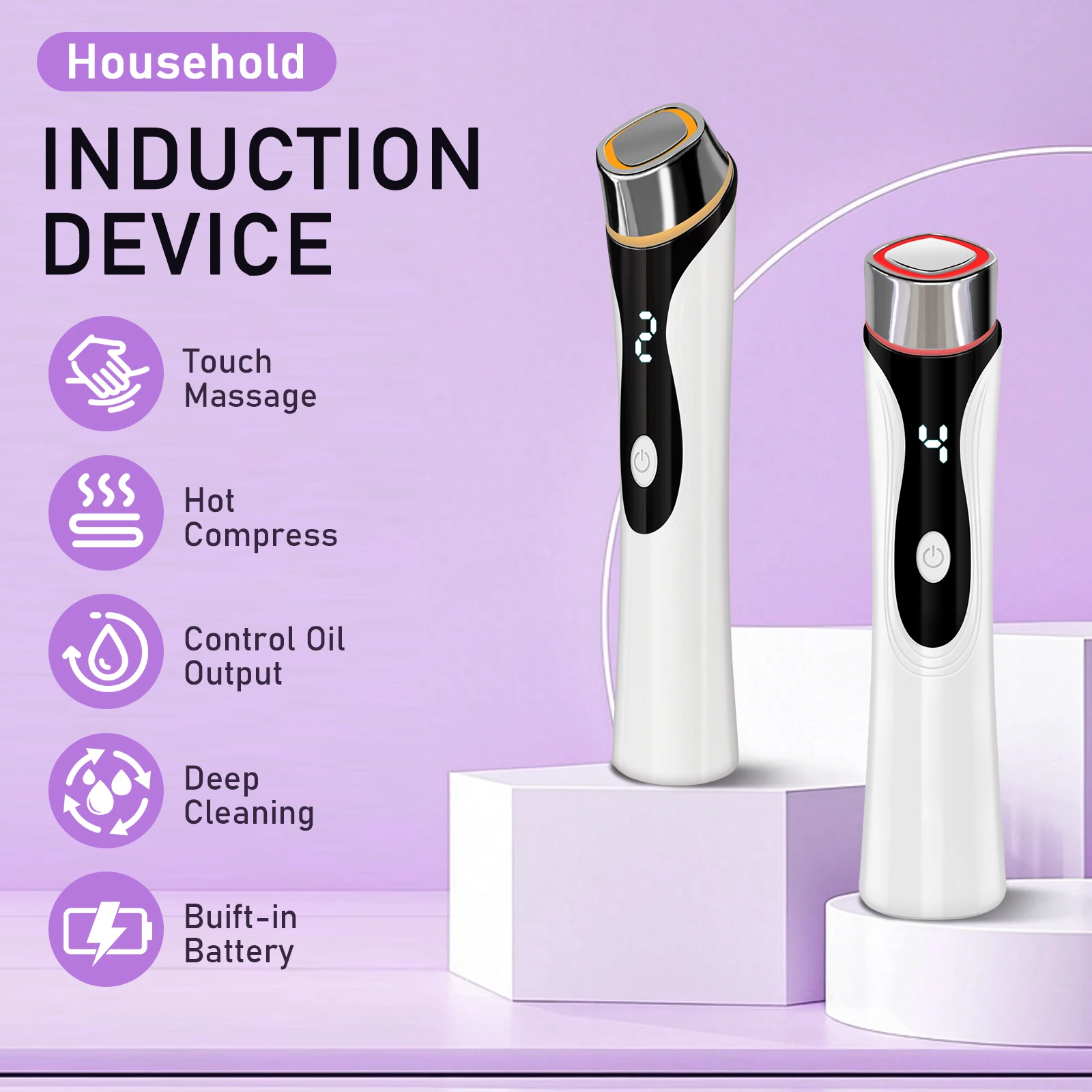 The Electric Facial Massager Can Vibrate and Lift The Facial Skin in 4 Adjustable Modes Women Beauty Instrument Skin Care Tool