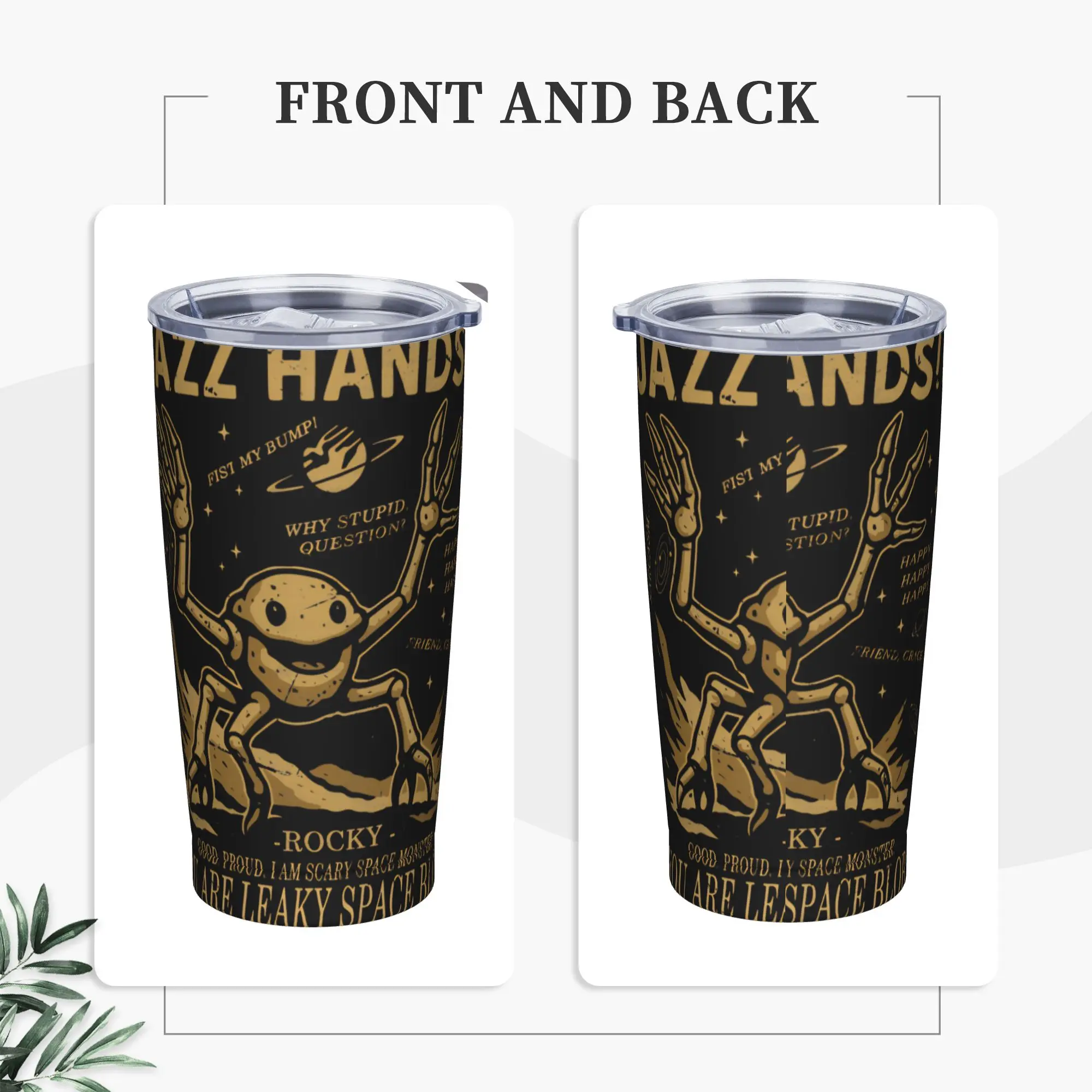 Project Hail Mary Rockys amaze Tumbler Vacuum Insulated  Thermal Cup Stainless Steel Double Wall Mug Hot Cold Drink, 20oz