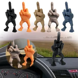 Middle Finger Figure with Legs 3d Printed Desktop Decorations car Home Office Desk Statue Ornament Refers To Funny Gag Gifts