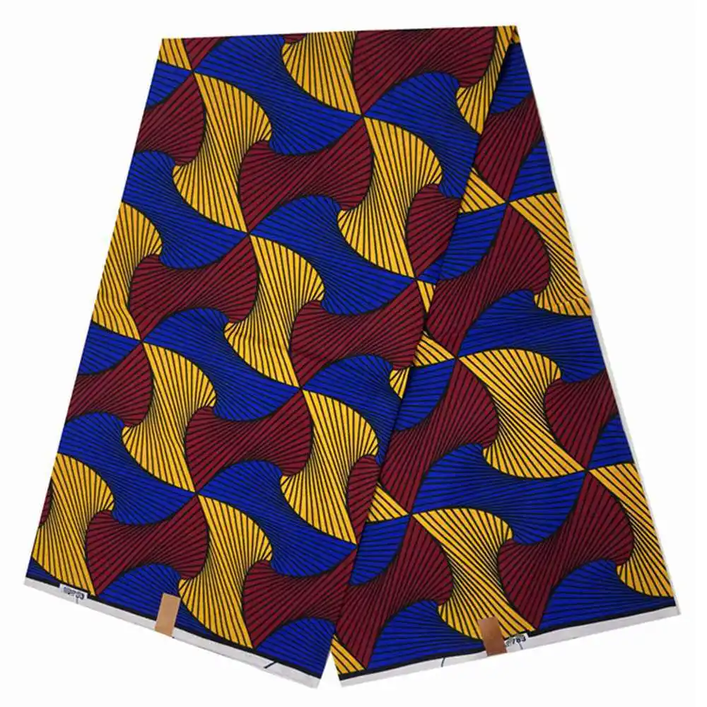 Veritable Super V Real Wax Guaranteed Wax Printed Real Dutch Hollandais Loincloth African Dress 100% Cotton Fabric 6 Yards Batik