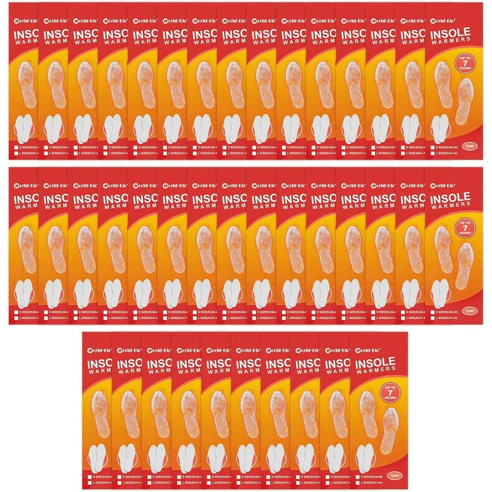 

Long-Lasting 40-Pair Foot Warmers, Safe & Odorless, 12+ Hour Heat for Kids & Adults